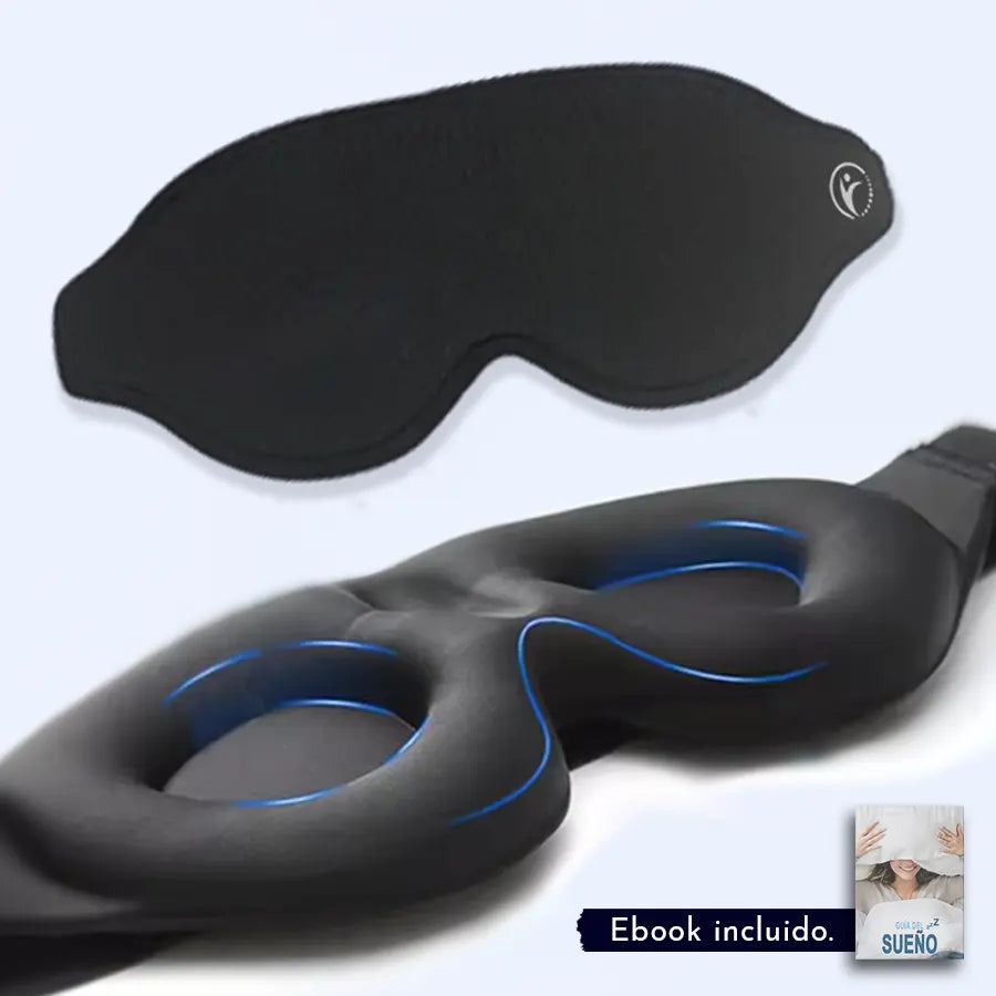 Sleeping Mask - Antifaz para dormir de espuma 3D con oscurecimiento 100% (hipoalergénico)